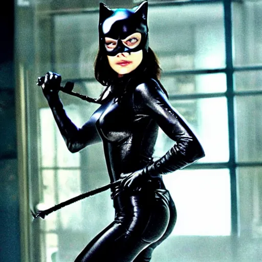 Image similar to Mila Kunis as Catwoman