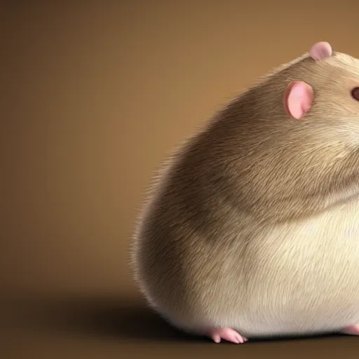 Prompt: fat anthropomorphic furry male hamster, 8 k, hd