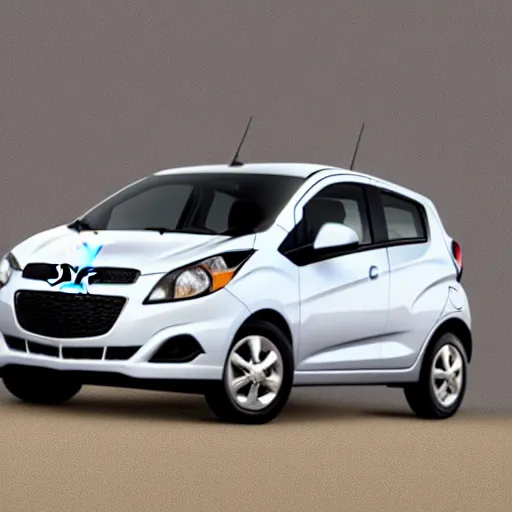 Prompt: chevrolet spark turned into suv