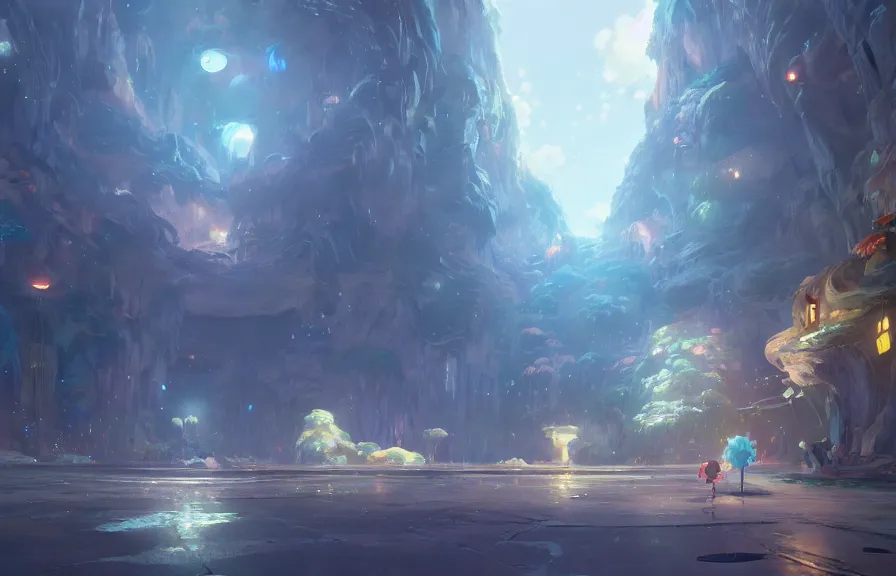 Image similar to concept art of a the spork dimension, key visual, ambient lighting, highly detailed, digital painting, artstation, concept art, sharp focus, by makoto shinkai and akihiko yoshida and hidari and wlop