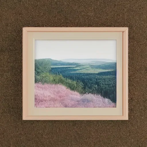 Image similar to a ultra high definition pastel coloured photograph. the photo is a medium frame, 5 0 mm depicting public viewpoints from areas of outstanding natural beauty in an alien world with pale pastel coloured flora. no artefacts. highly detailed. nostalgic. golden hour.