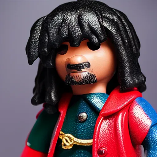 Prompt: photo of a playmobil snoop dog, 8 k