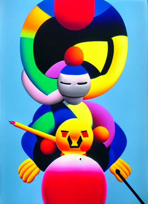 Image similar to toy by shusei nagaoka, kaws, david rudnick, airbrush on canvas, pastell colours, cell shaded!!!, 8 k
