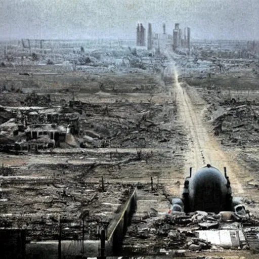Image similar to world after nuclear war