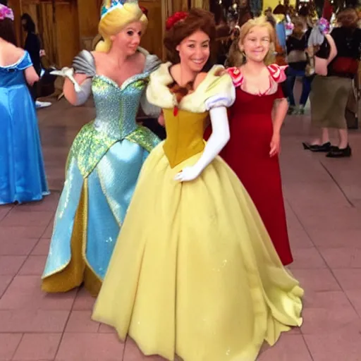 Image similar to a disney princess meeting