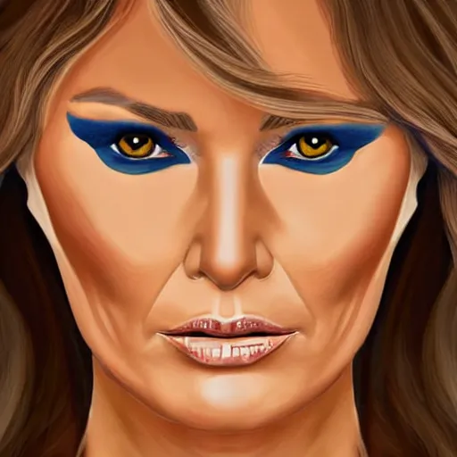 Image similar to digital painting of melania trump in harry potter, fantasy, highly, detailed, realistic, intricate