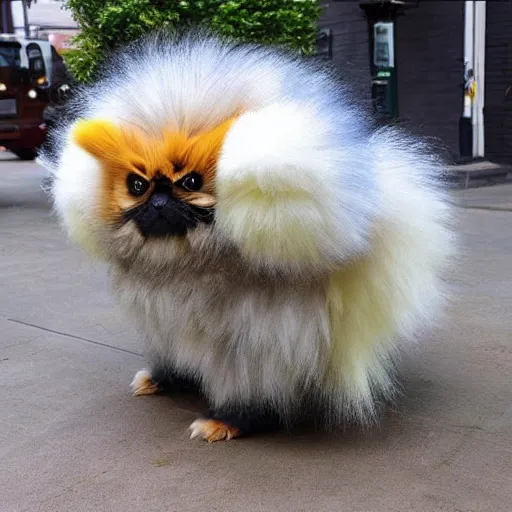 Image similar to real life Pokemon, fluffy, realistic