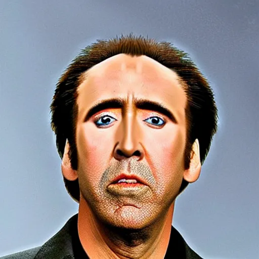 Image similar to Nicolas Cage Willem Dafoe hybrid