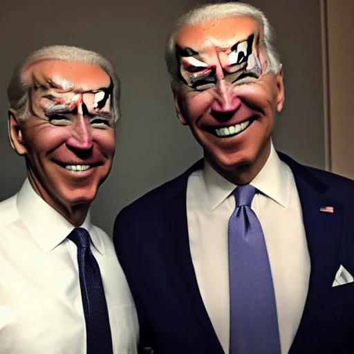 Image similar to mike wazzowski and joe biden