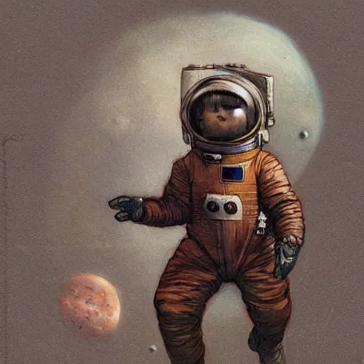 Prompt: (boy in a retro space suit) . muted colors. by Jean-Baptiste Monge !!!!!!!!!!!!!!!!!!!!!!!!!!!!!!!!!!!!!!!!