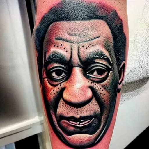 Prompt: bill cosby tattoo, realistic