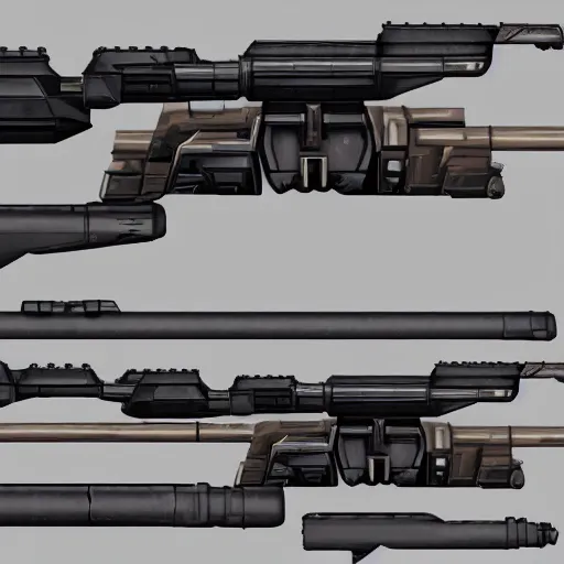 Image similar to a realistic looking photon rifle from Phantasy Star Online, high detail, high contrast, desert camouflage