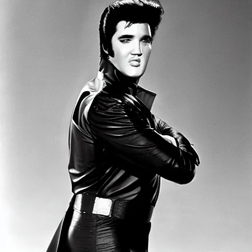 Prompt: elvis guest starring on the batman television series ( 1 9 6 6 ), 3 5 mm production still,