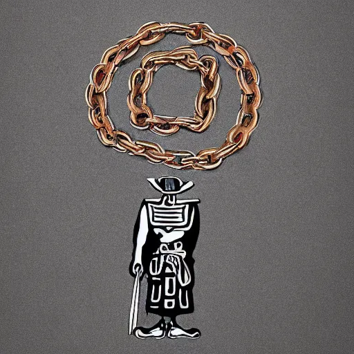Image similar to graphic design ink samurai chains