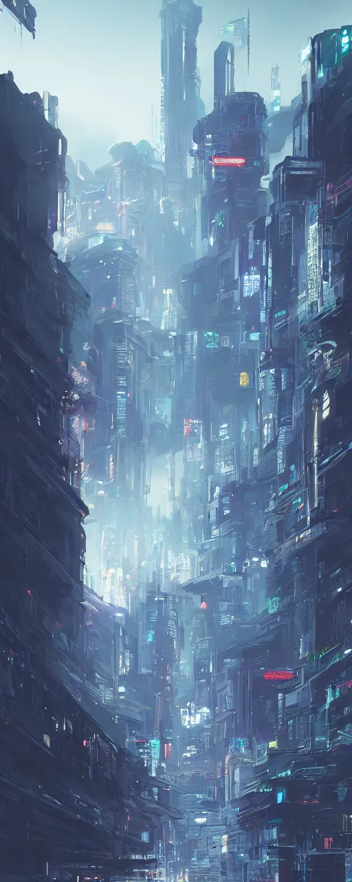 Prompt: cyberpunk landscape, synth, concept art