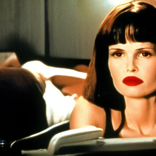 Image similar to stillframe of Pulp Fiction 2 staring a Geena Davis