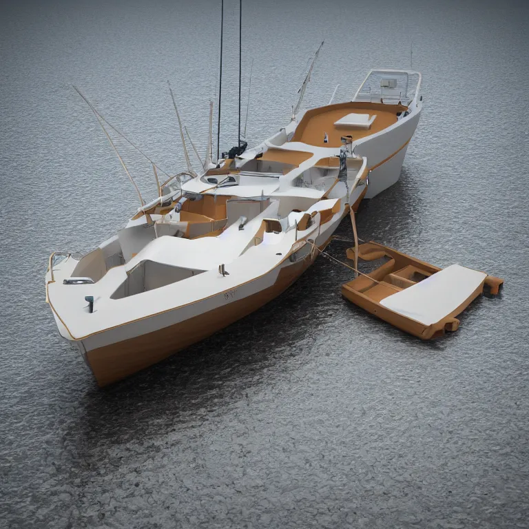 Image similar to a picture of a rising tide lifts all boats. visual art, 8 k resolution, 3 d modelling, accent lighting