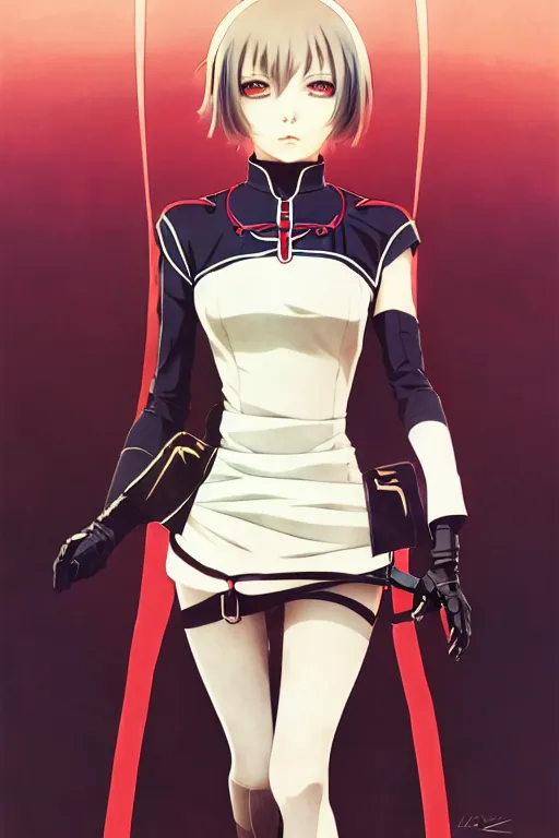 Prompt: last exile, ilya kuvshinov, anime illustration of reol, murata range, fine detail, perfect anime face, dramatic lighting, dynamic composition, moody, art deco, cel shading, rich texture, yoshinari yoh, alphonse mucha, takashi murakami, colorful