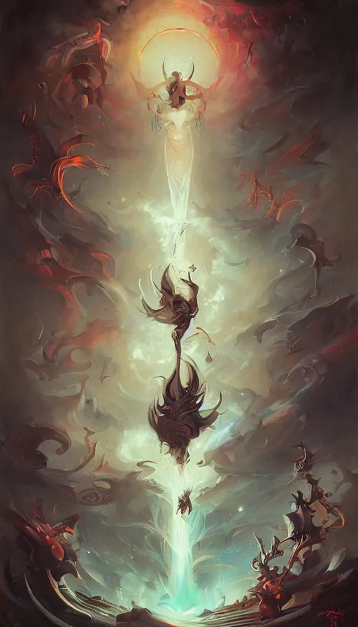 Prompt: psytrance artwork, by peter mohrbacher