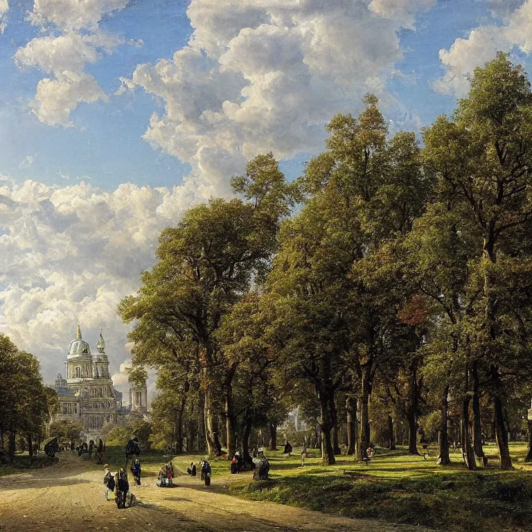 Prompt: city of dublin by ivan shishkin