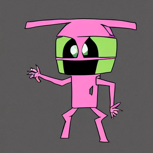 Prompt: tak from invader zim