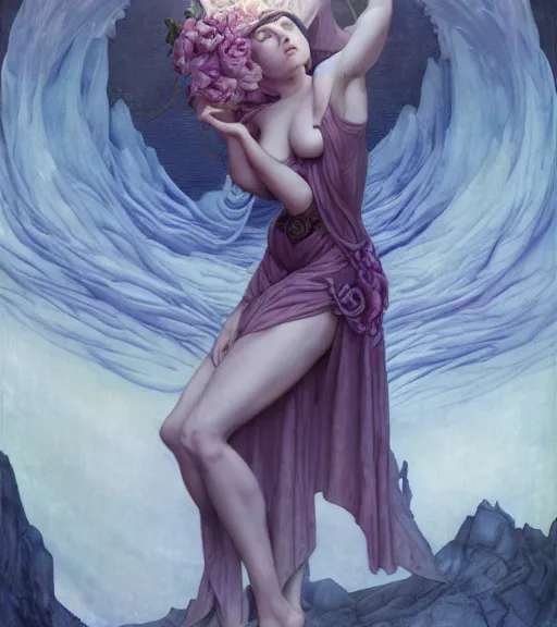 Prompt: nightmare poison maiden in the fortress of lies, by annie swynnerton and tino rodriguez and charlie bowater and tom bagshaw and nicholas roerich and jean delville and evelyn de morgan and lucien freud, dramatic lighting, floral tattoos, rich colors, smooth sharp focus, anime key visual, extremely detailed, adolf wolfli