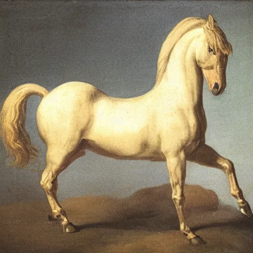 Prompt: horse, gilbert stuart style