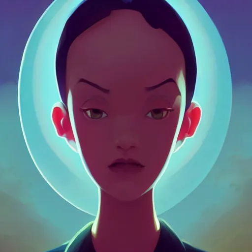 Image similar to face icon stylized minimalist the day the earth stood still 1 9 5 1, loftis, cory behance hd by jesper ejsing, by rhads, makoto shinkai and lois van baarle, ilya kuvshinov, rossdraws global illumination