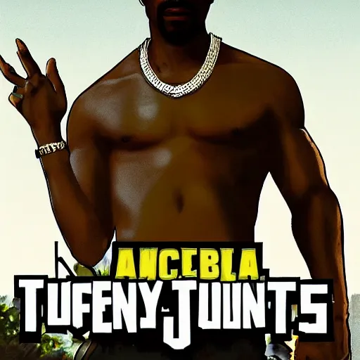 Image similar to tupac gta 5 cover art