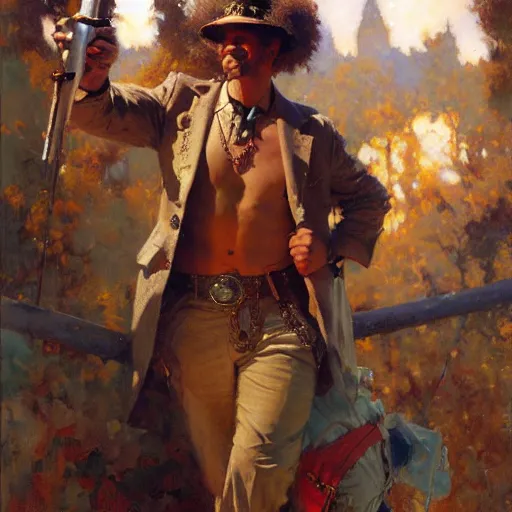 Image similar to 2 legit 2 quit, painting by gaston bussiere, craig mullins, j. c. leyendecker