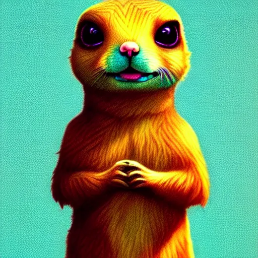 Prompt: cute extra fluffy prairie dog :: by Martine Johanna and Simon Stålenhag and Chie Yoshii and Casey Weldon and Guillermo del toro :: ornate, dynamic, particulate, rich colors, intricate, elegant, highly detailed, centered, artstation, smooth, sharp focus, octane render, 3d