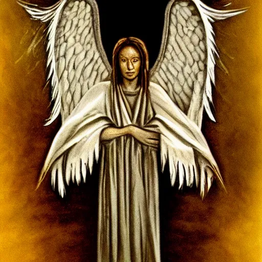 Image similar to how angels really look according to the bible, horror, holy