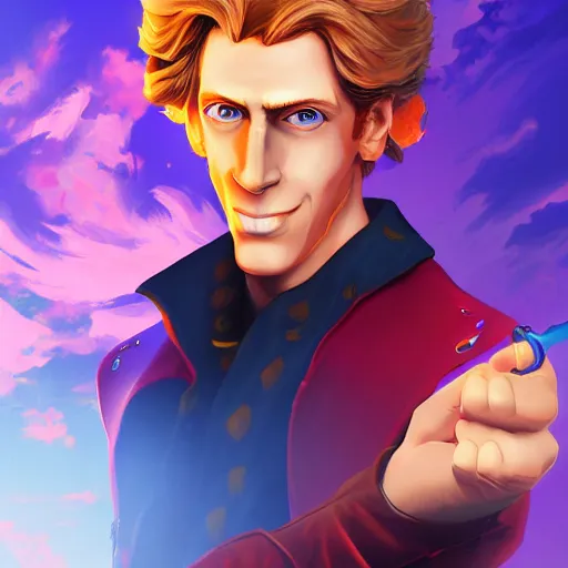 Prompt: Guybrush threepwood, digital painting, 4k, anime key visual, artstation, kuvshinov ilya