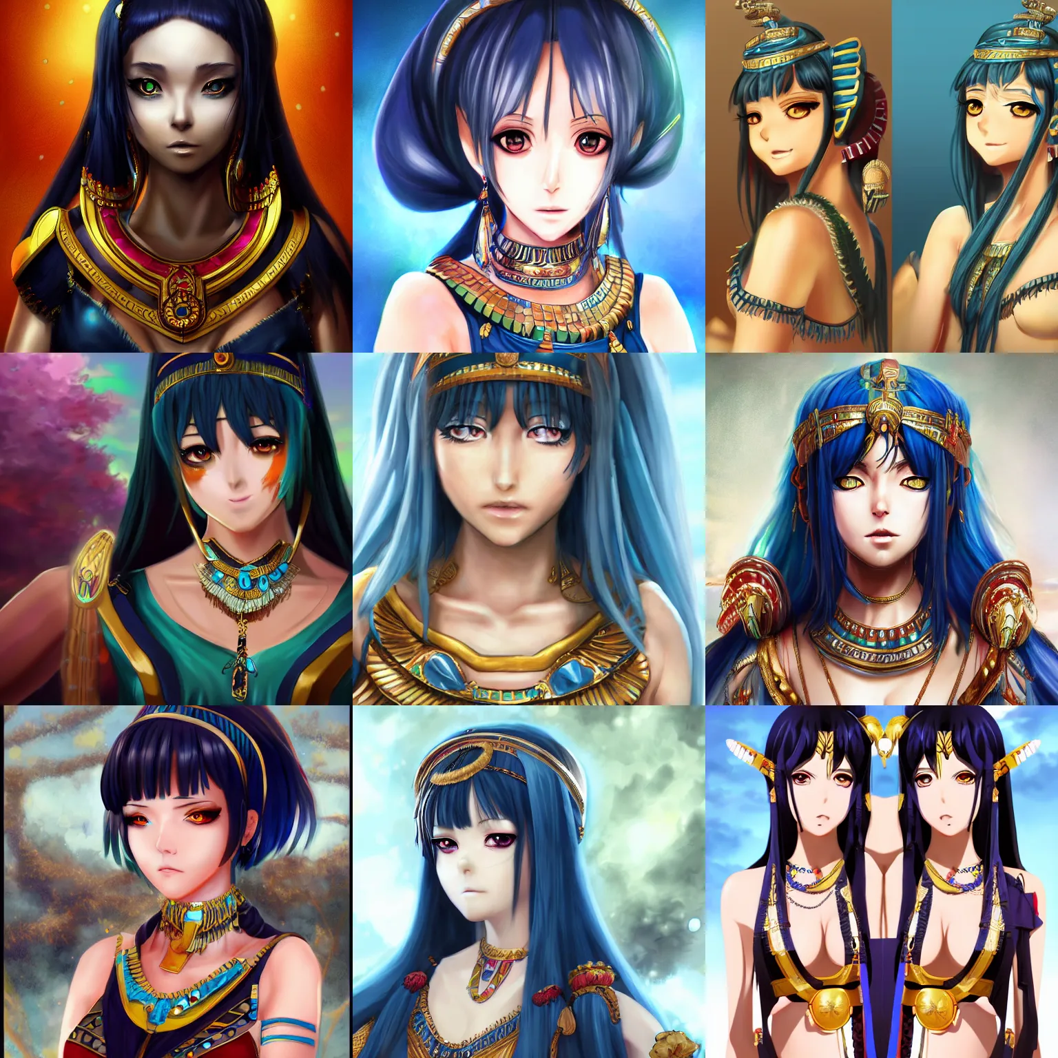 Prompt: A realistic anime digital painting of Ssunbiki as Cleopatra, by Aleriia_V, LaraPi, and Sakimichan, tranding on artstation