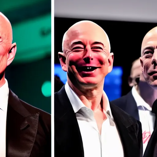 Prompt: elon musk vs jeff bezos in a boxing evening, direct professional video