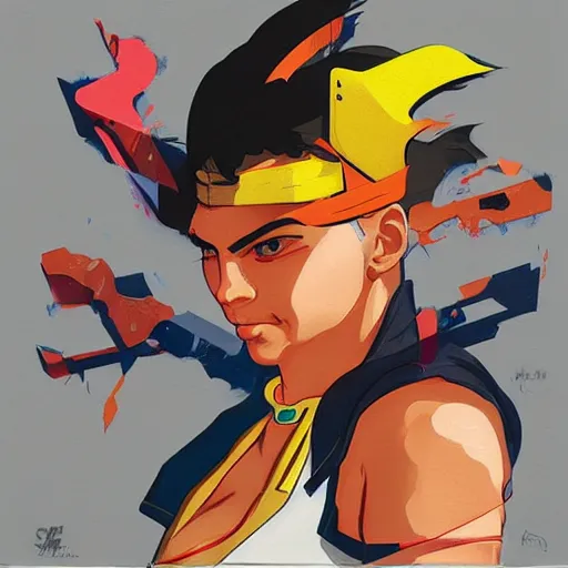 Image similar to Claw of Street Fighter 4 profile picture by Sachin Teng, asymmetrical, Organic Painting , Violent, Powerful, geometric shapes, hard edges, energetic, graffiti, street art:2 by Sachin Teng:4