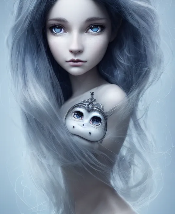 Prompt: cute anthropomorphic dvd by charlie bowater and anna dittmann and artgerm and clemens ascher, portrait, intricate, elegant, silver mist, product shot, macro, symmetrical face, highly detailed, dramatic lighting, sharp focus, octane render, trending on artstation, artstationhd, artstationhq, unreal engine, 4 k, 8 k