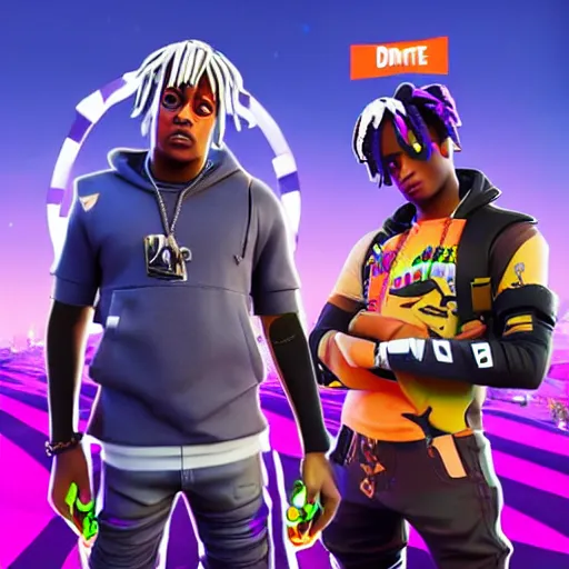 Prompt: Juice Wrld in Fortnite