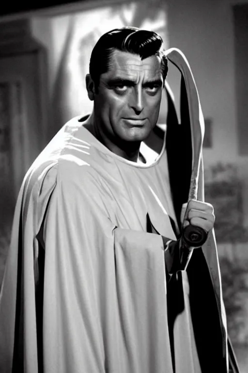 Prompt: cary grant as angel in buffy the vampire slayer.