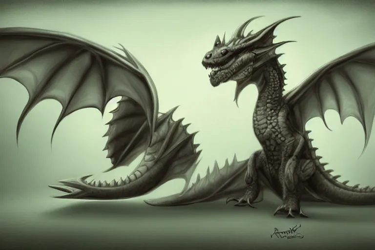 Image similar to full body digital illustration of a cute baby dragon by randy Vargas, pastel, concept art, matte background, deviantArt, artstation