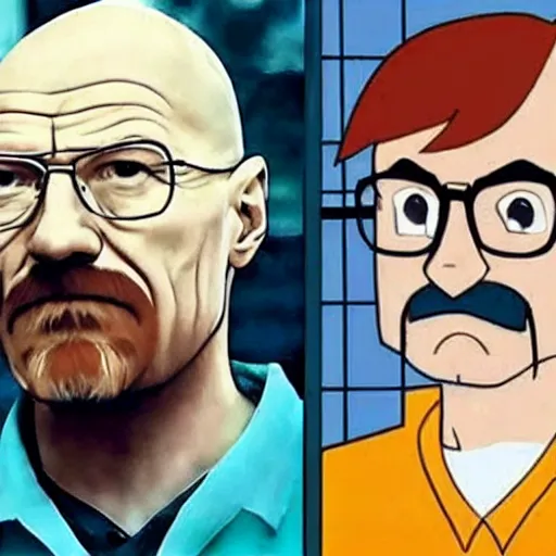 Image similar to Walter white if he was in the movie Scooby Doo