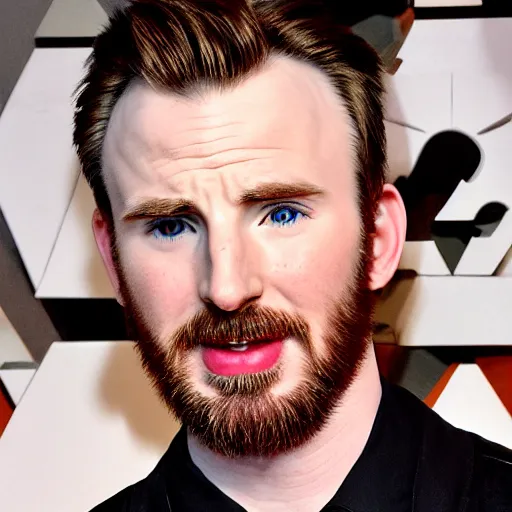 Prompt: Ansel Adams photograph of Chris Evans