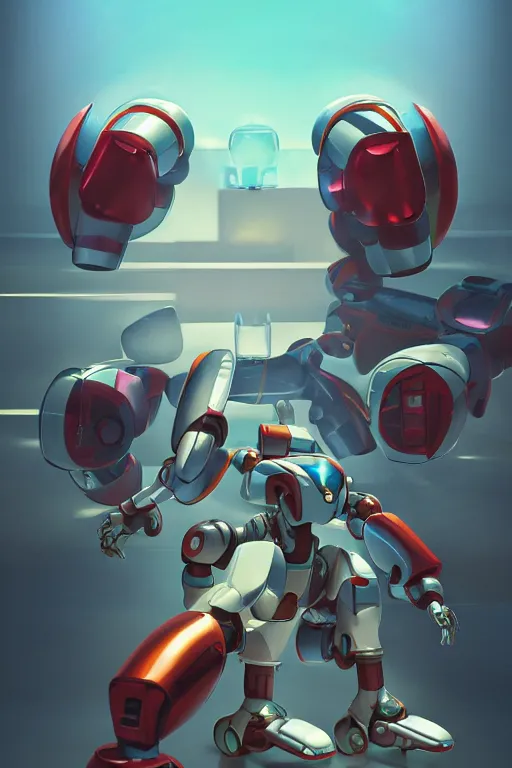 Image similar to metabots medabots medarotto medarot robot minimalist comics, behance hd by jesper ejsing, by rhads, makoto shinkai and lois van baarle, ilya kuvshinov, rossdraws global illumination ray tracing hdr radiating a glowing aura