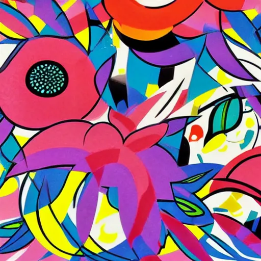 Prompt: flower by Tomokazu Matsuyama