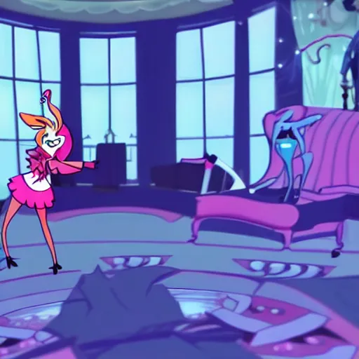 Prompt: a screenshot of Britney Spears in Hazbin Hotel