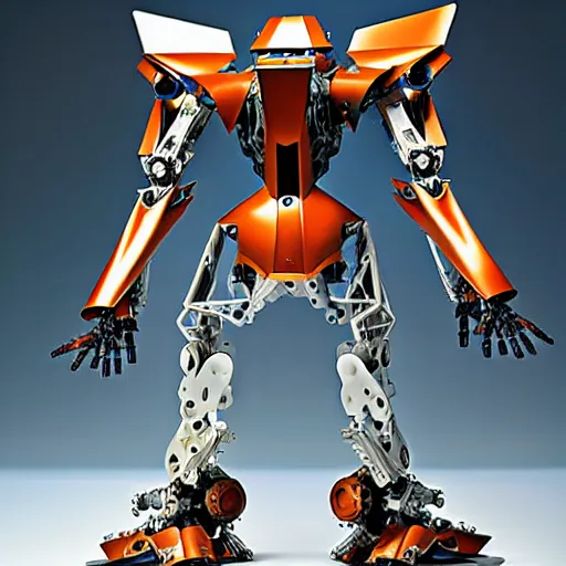 Image similar to mecha, mechanical exoskeleton wearing hardsurface armour by spider zero, frank gehry, jeff koons, bandai box art, in the style of john berkey, norman rockwell, ivan shishkin