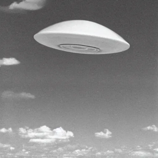 Image similar to black and white photo of a UFO sighting