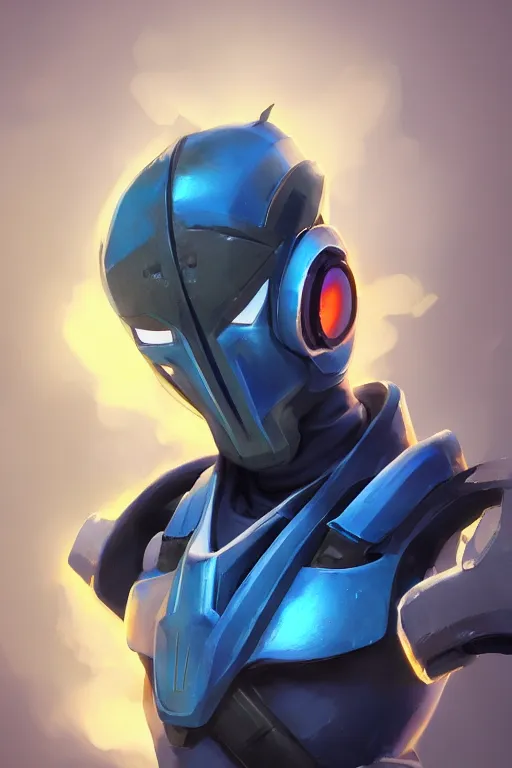 Image similar to epic mask helmet robot ninja portrait stylized as fornite style game design fanart by concept artist gervasio canda, behance hd by jesper ejsing, by rhads, makoto shinkai and lois van baarle, ilya kuvshinov, rossdraws global illumination radiating a glowing aura global illumination ray tracing hdr render in unreal engine 5