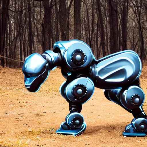 Prompt: photo of cybermorphic robotic animal