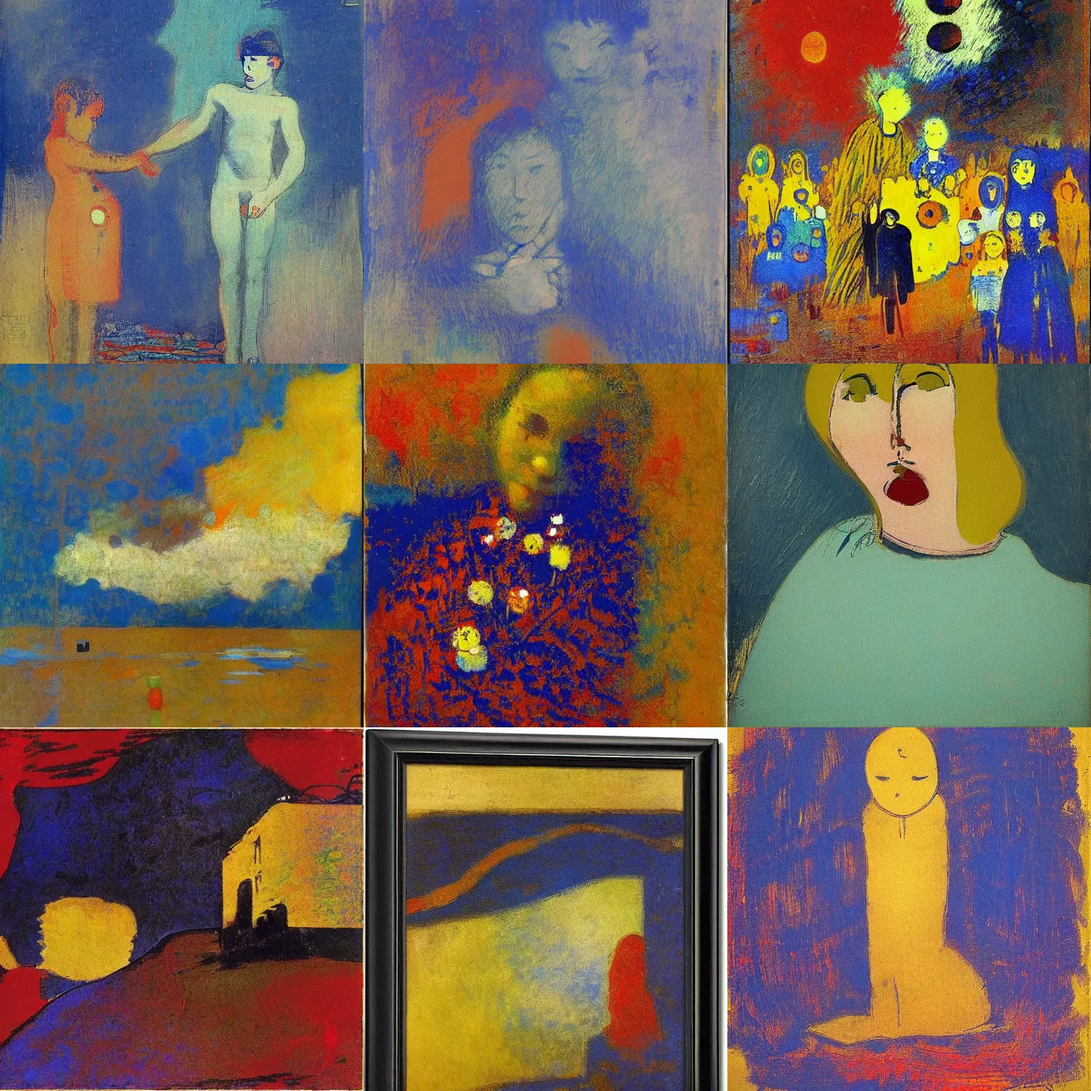 Prompt: Pop art by Odilon Redon